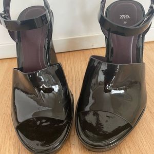 Zara Patent Leather Dress Shoes - $30